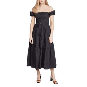 staud karlee linen dress Karlee Long Sleeve Linen Dress (Women)
